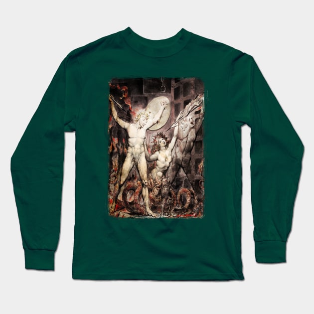 Satan, Sin, and Death - William Blake Long Sleeve T-Shirt by The Blue Box